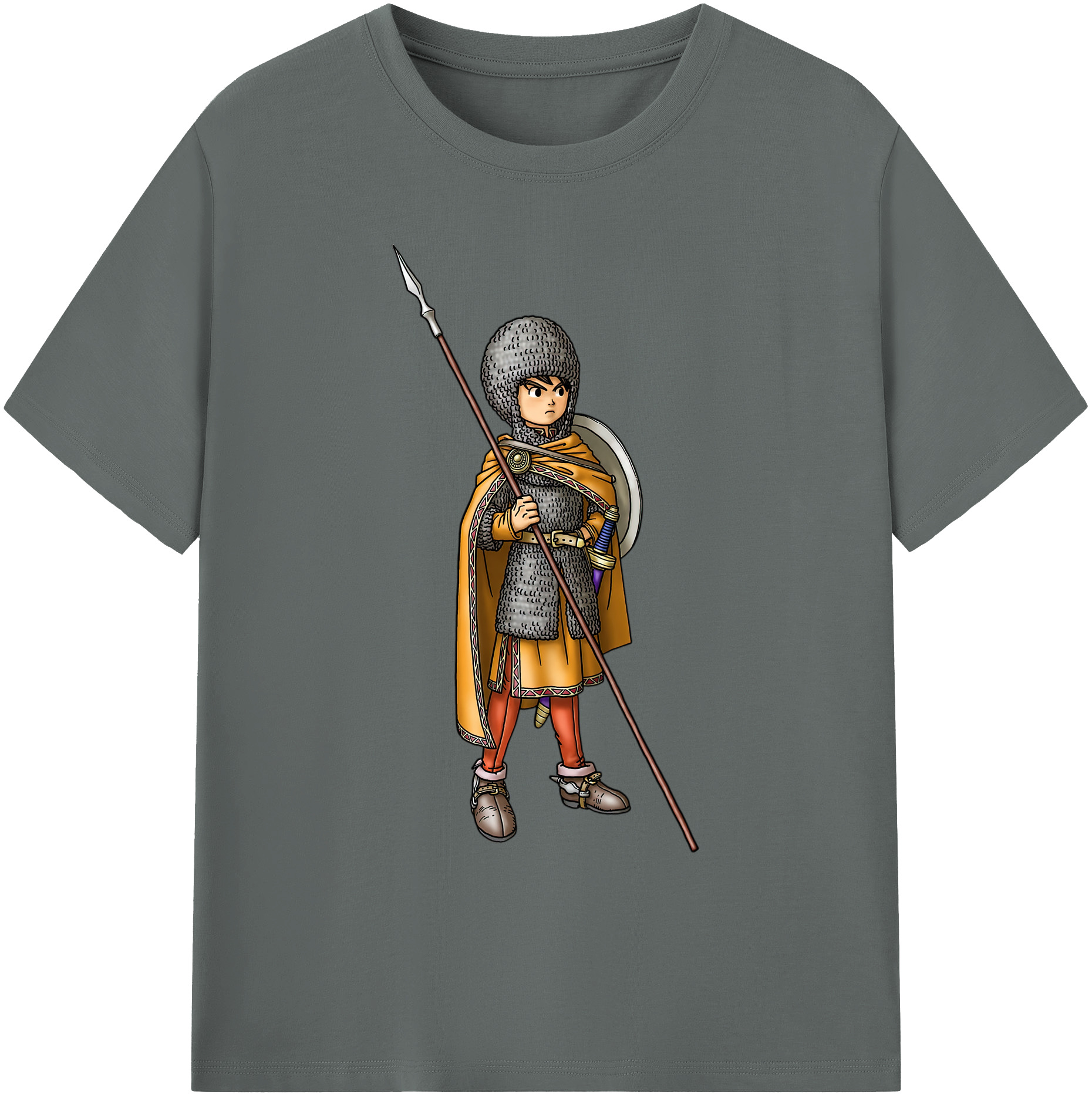 （画像用） ドラゴンクエスト Doragon Kuesuto Dragon Quest 綿100％ メンズ半袖Tシャツ｜肌触りやわらか＆通気性